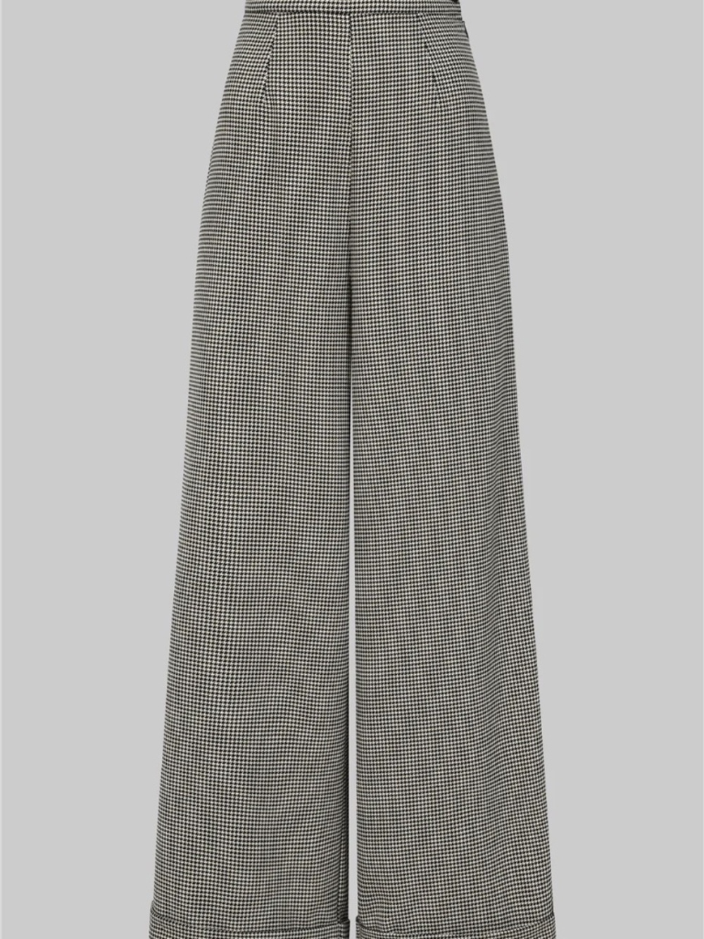 Collectif Vintage 1940's L Sz.10 retro style wide leg plaid check trousers